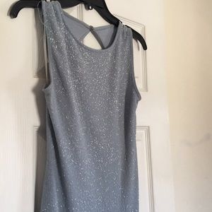 Gray/Blue Glittery Mermaid Dress